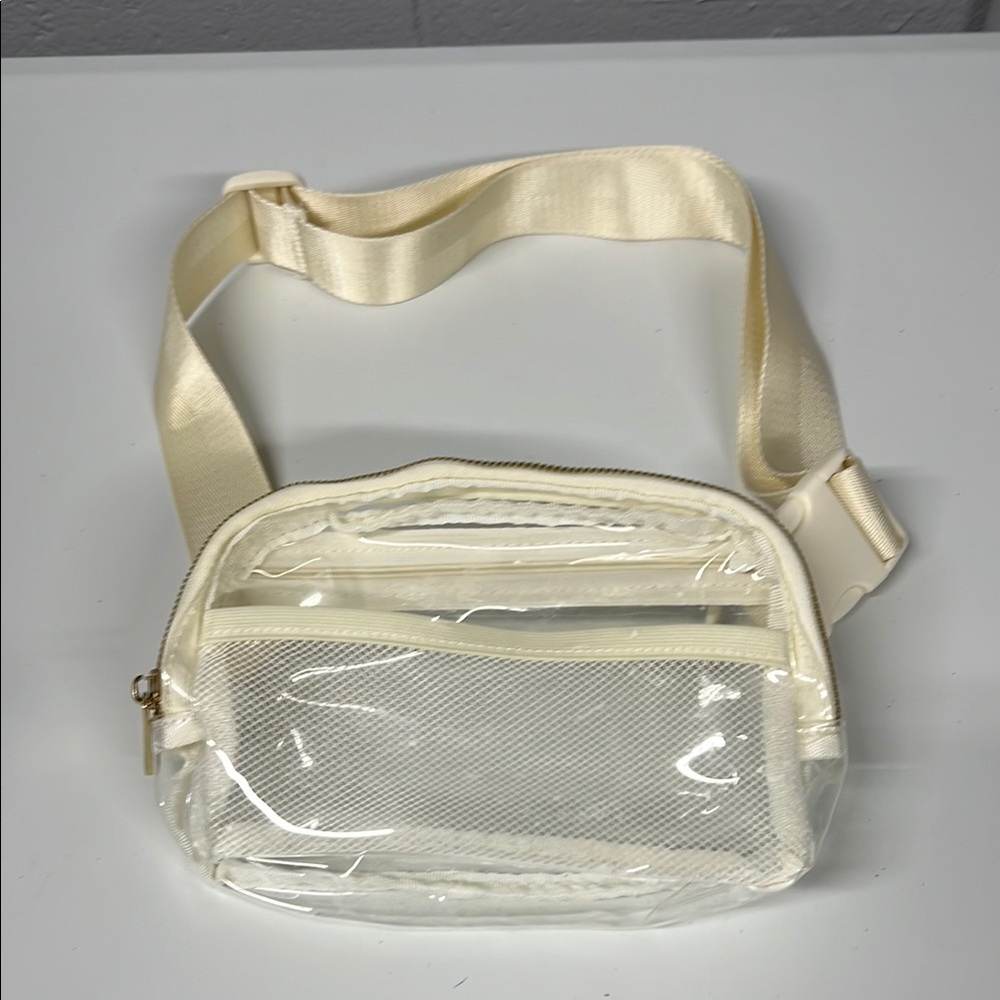 Cream Transparent Crossbody/Fanny Bag